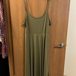 Green tank dress